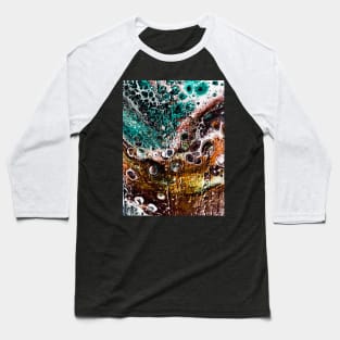 Acrylic abstract pouring Baseball T-Shirt